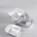 Silver Rectangular Aluminum Foil Container